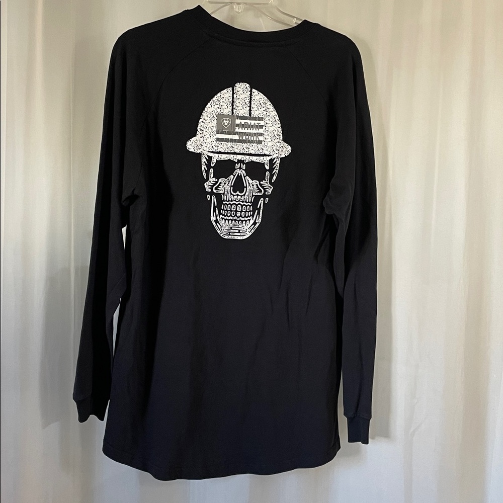 Ariat Rebar Men's Black Long Sleeve Tee Size L